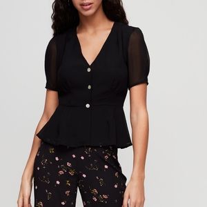 Wilfred Button Front Blouse